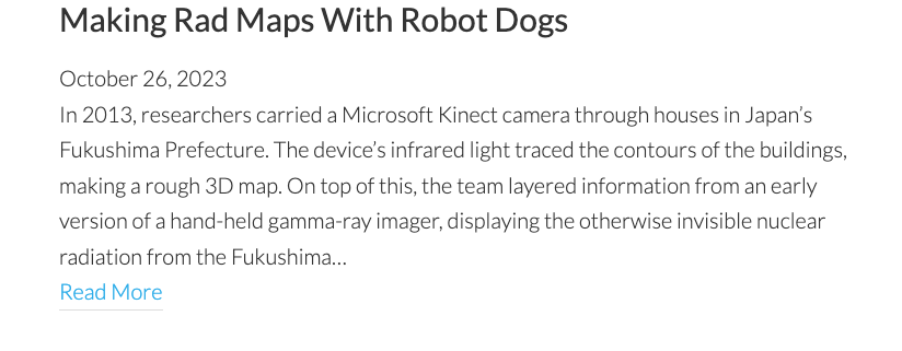 Making Rad Maps With Robot Dogs